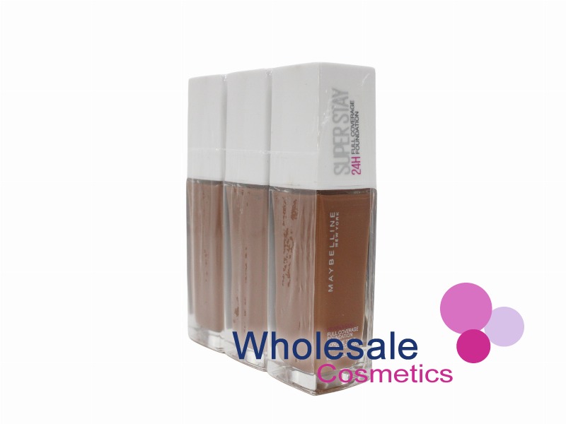 6 x Maybelline SuperStay 24Hr Full Coverage Foundation - 66 HAZELNUT